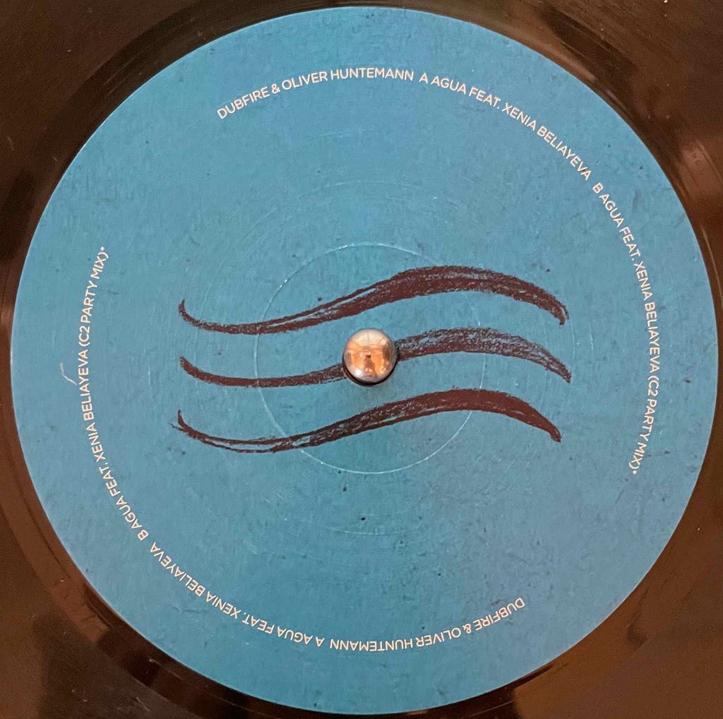 Dubfire & Oliver Huntemann Feat. Xenia Beliayeva – Agua 12 inch single Label image back