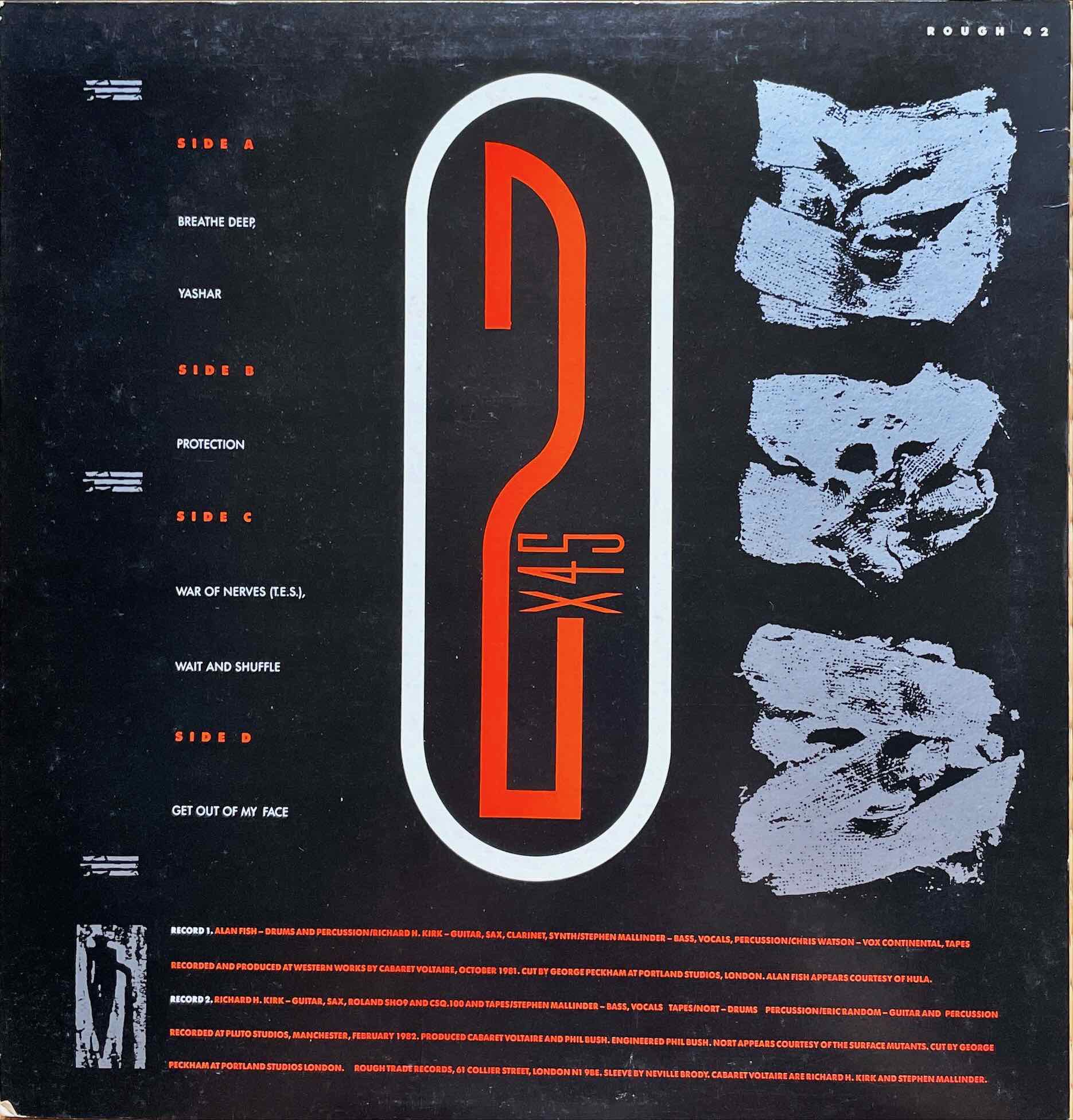 Cabaret Voltaire – 2X45 12 inch Sleeve image back