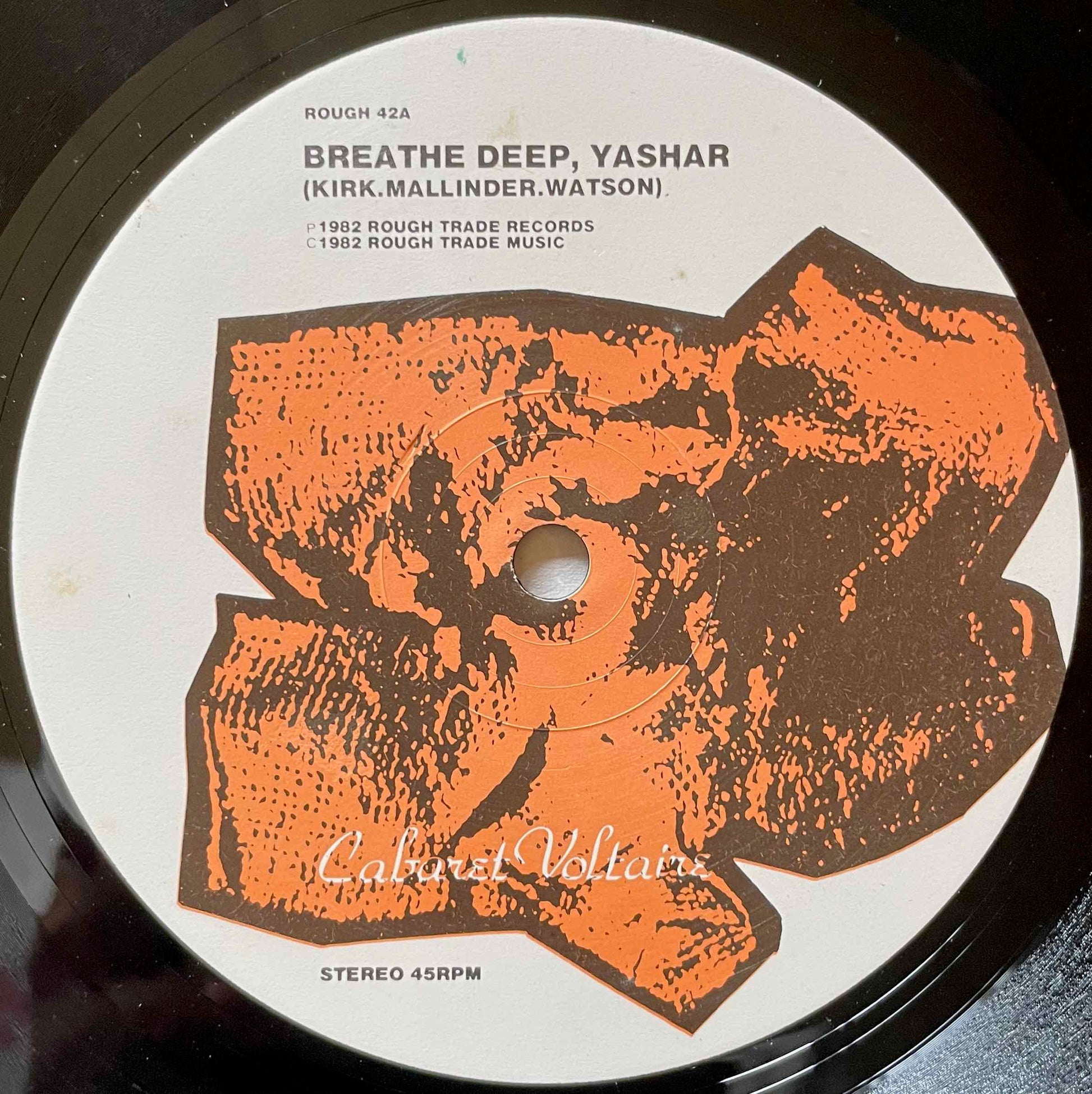 Cabaret Voltaire – 2X45 12 inch Label image b