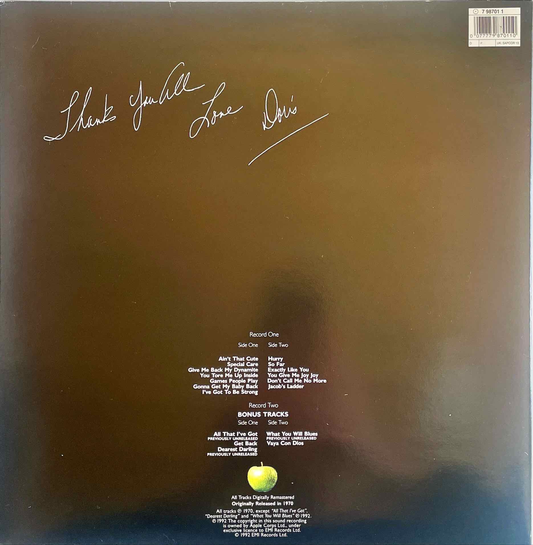 Doris Troy – Doris Troy LP sleeve image back