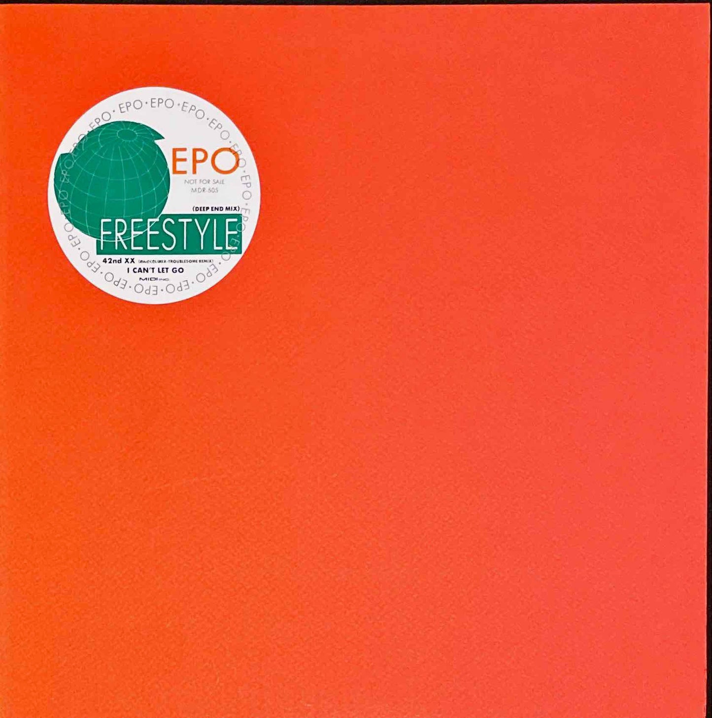 Epo - Freestyle 12 inch single sleeve image front