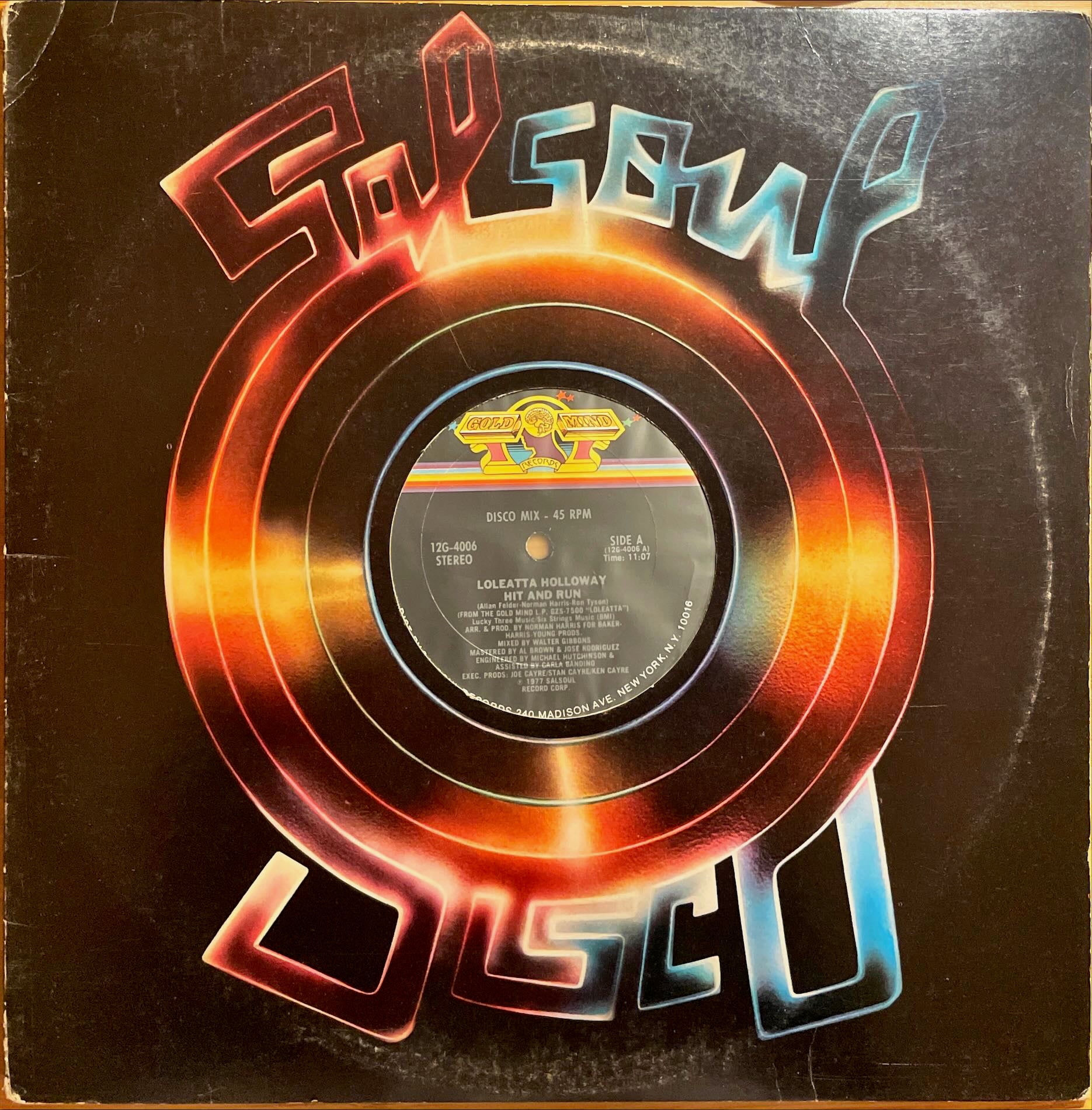 Loleatta Holloway – Hit And Run 12" single sleeve image front