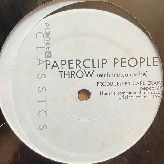Paperclip People – Throw / Remake (Basic Reshape) 12 inch single Label image front