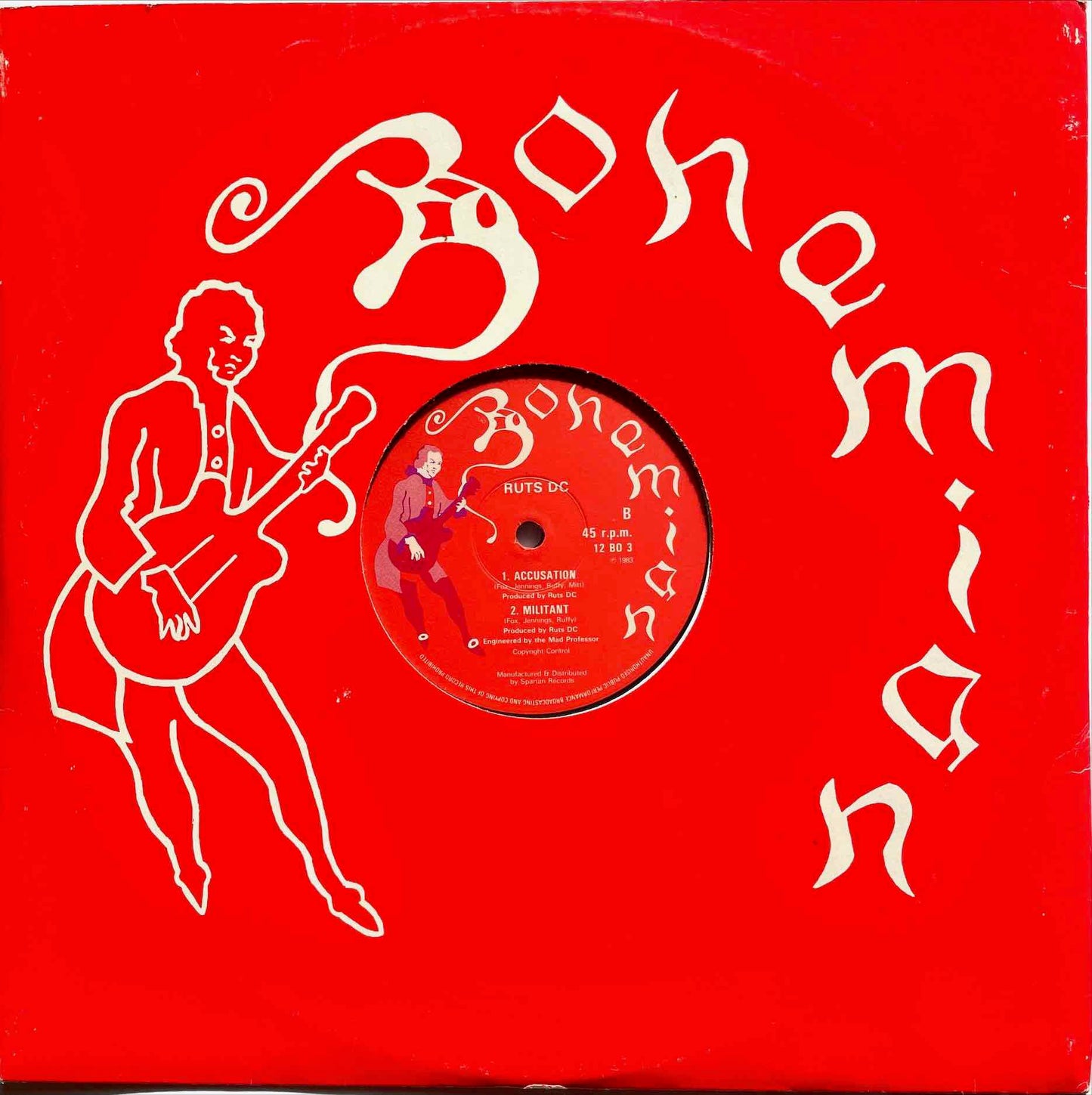Ruts DC – Weak Heart  12 inch Single sleeve cover image back