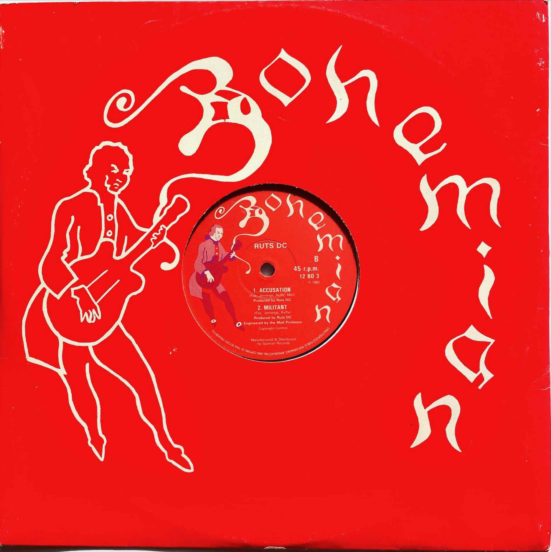 Ruts DC – Weak Heart  12 inch Single sleeve cover image back