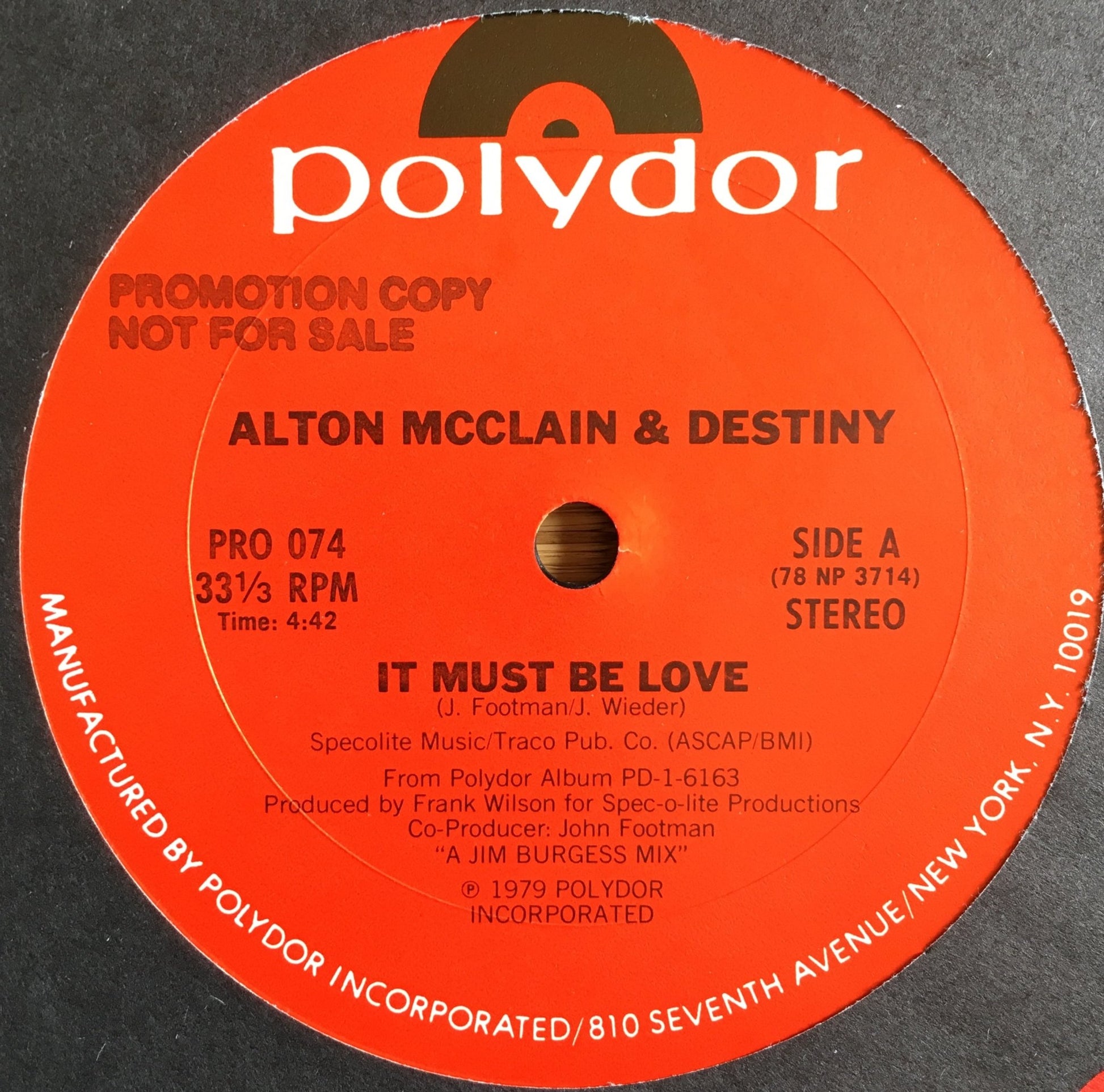 Alton McClain & Destiny – It Must Be Love - monads records