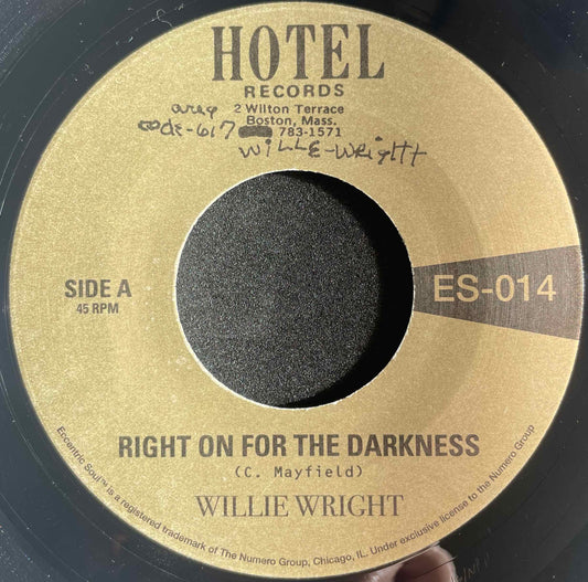 Willie Wright – Right On For The Darkness / Africa 7 inch single label image front