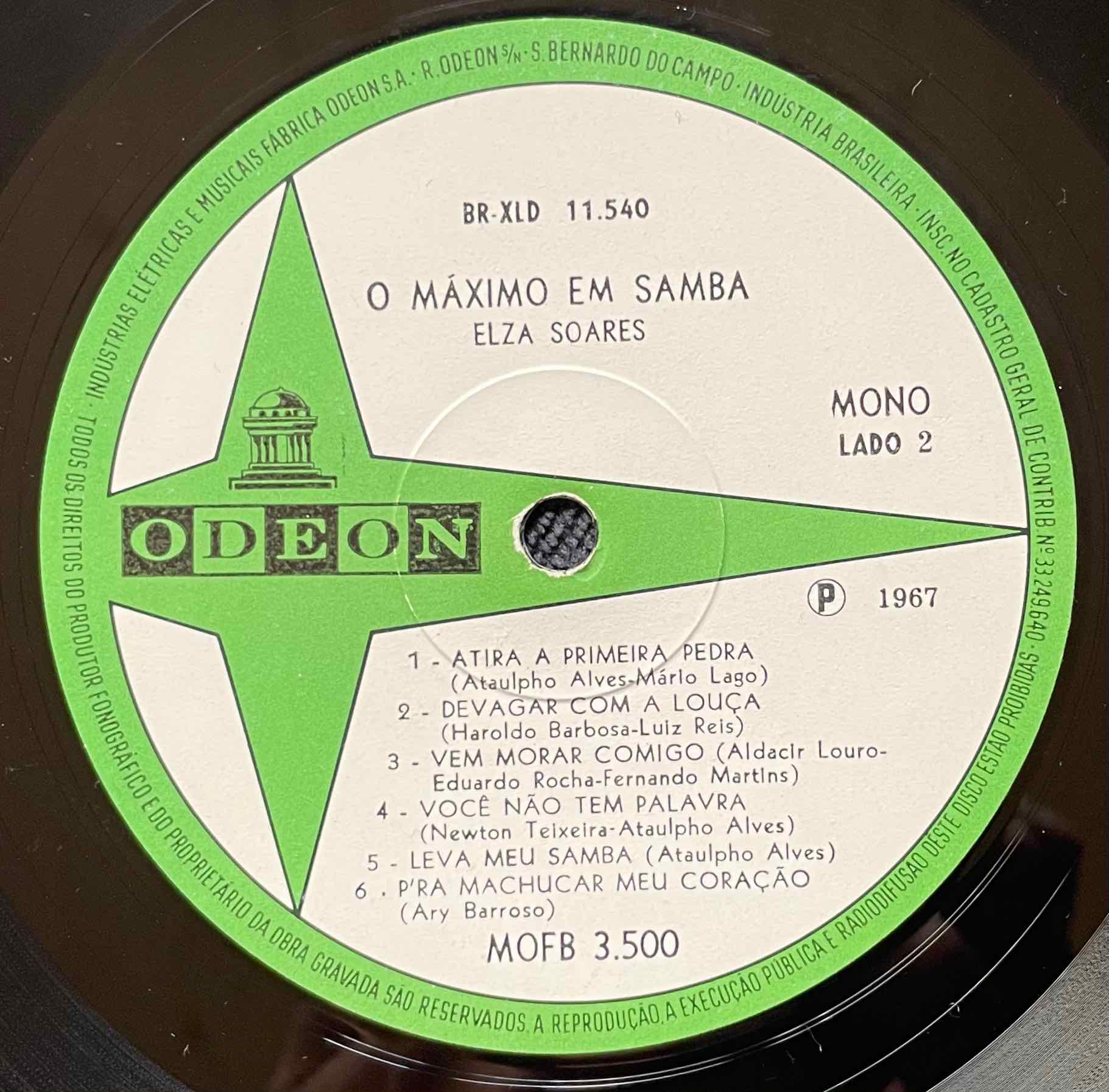 Elza Soares – O Máximo Em Samba label image 2