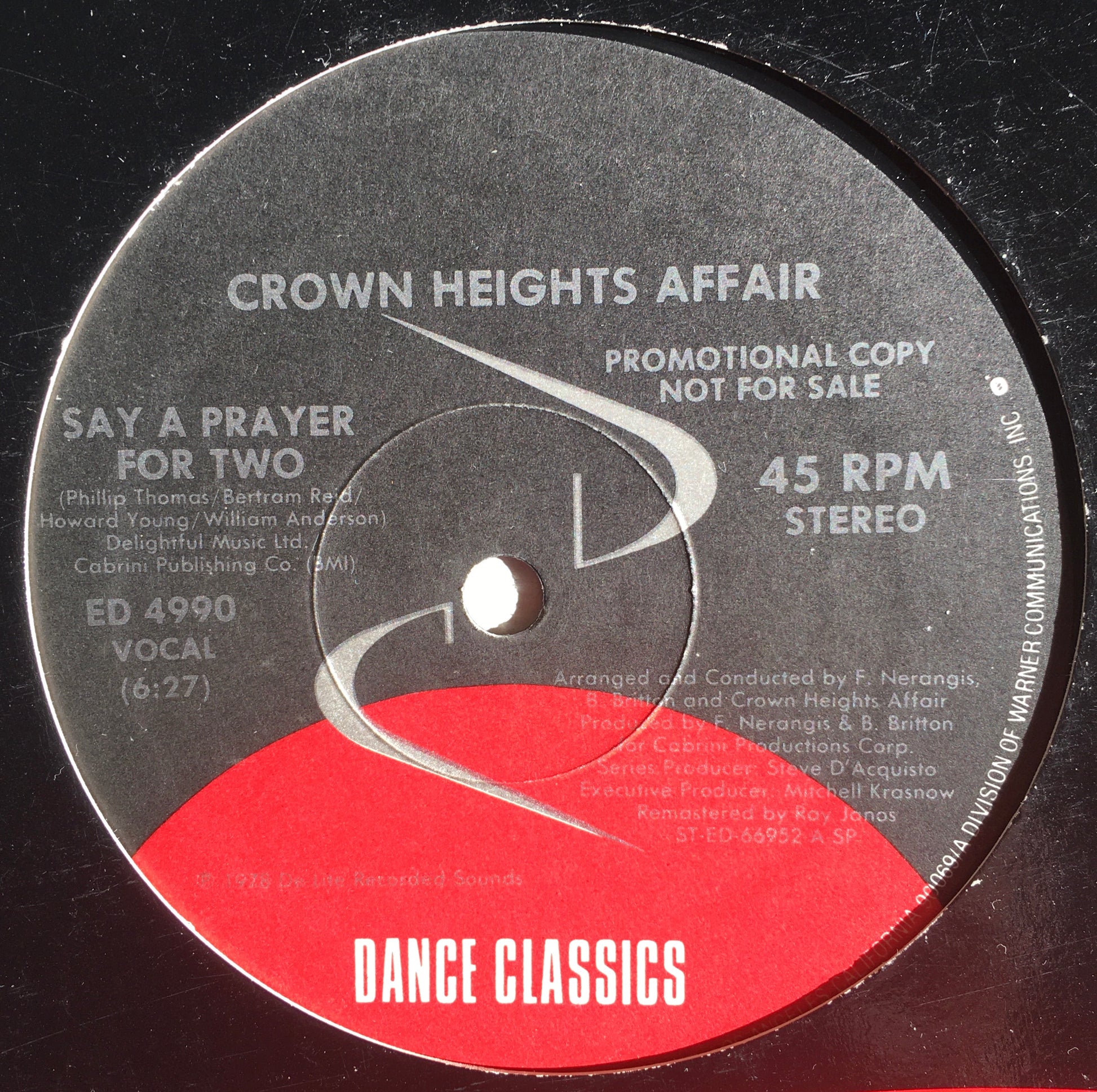 Crown Heights Affair / The Frontline Orchestra – Say A Prayer For Two / Don't Turn Your Back On Me - monads records