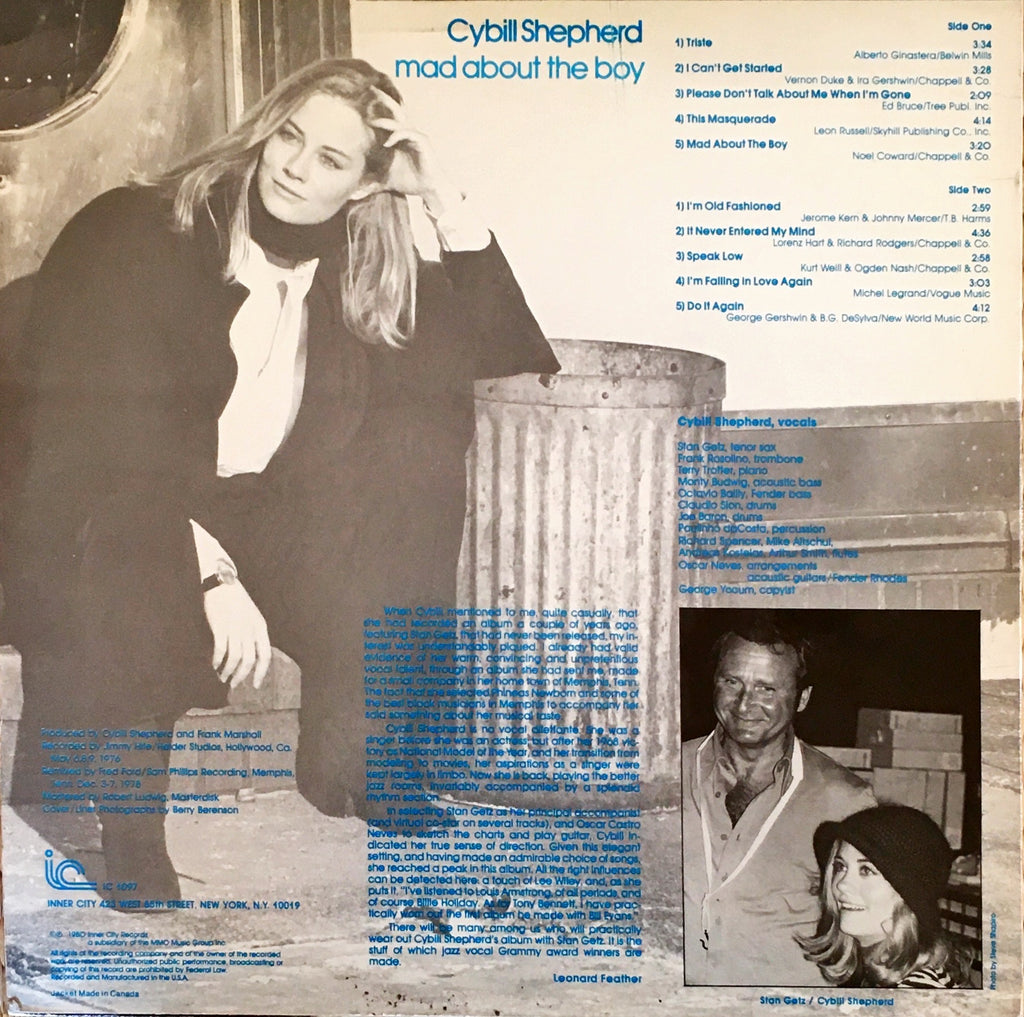 Cybill Shepherd ‎– Mad About The Boy - monads records