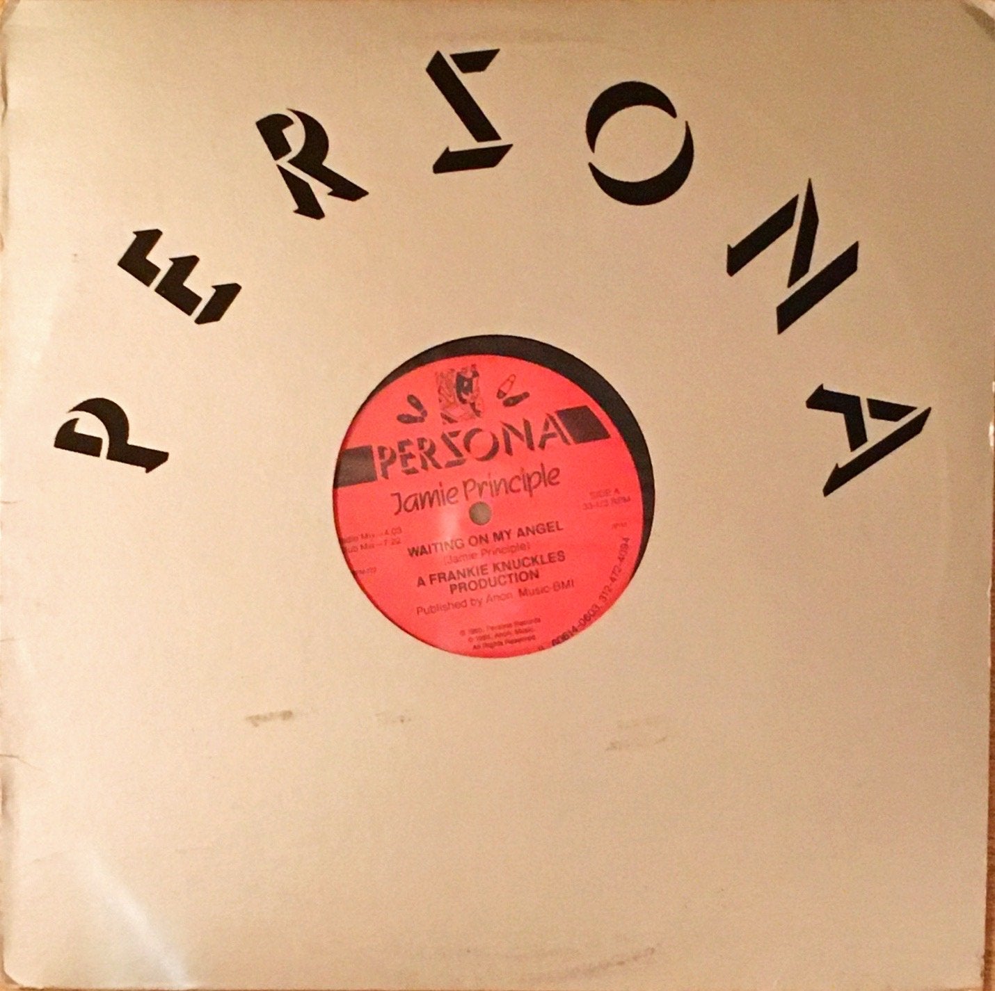 Jamie Principle – Waiting On My Angel - monads records
