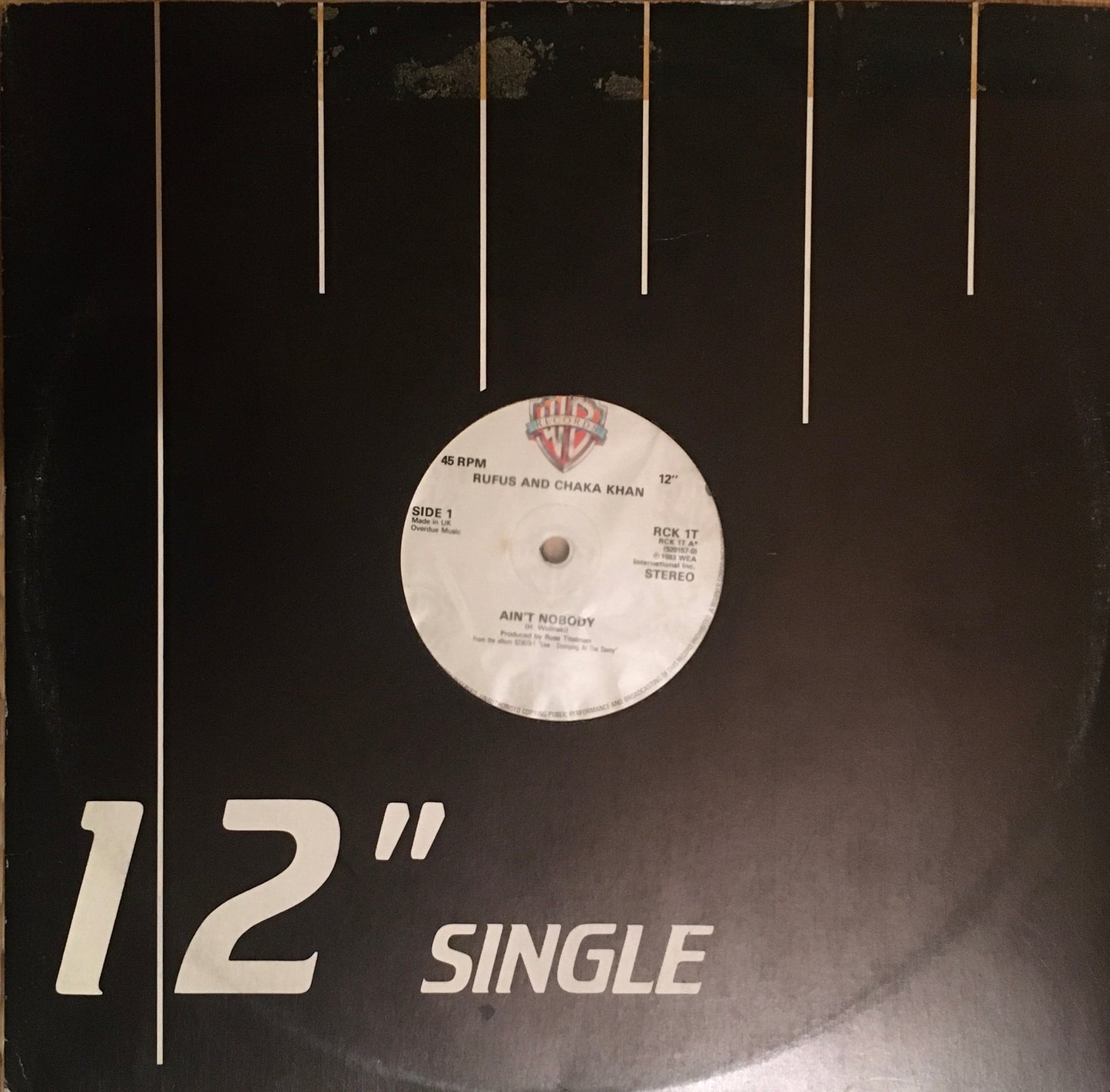 Rufus And Chaka Khan – Ain't Nobody 12inch single sleeve image back