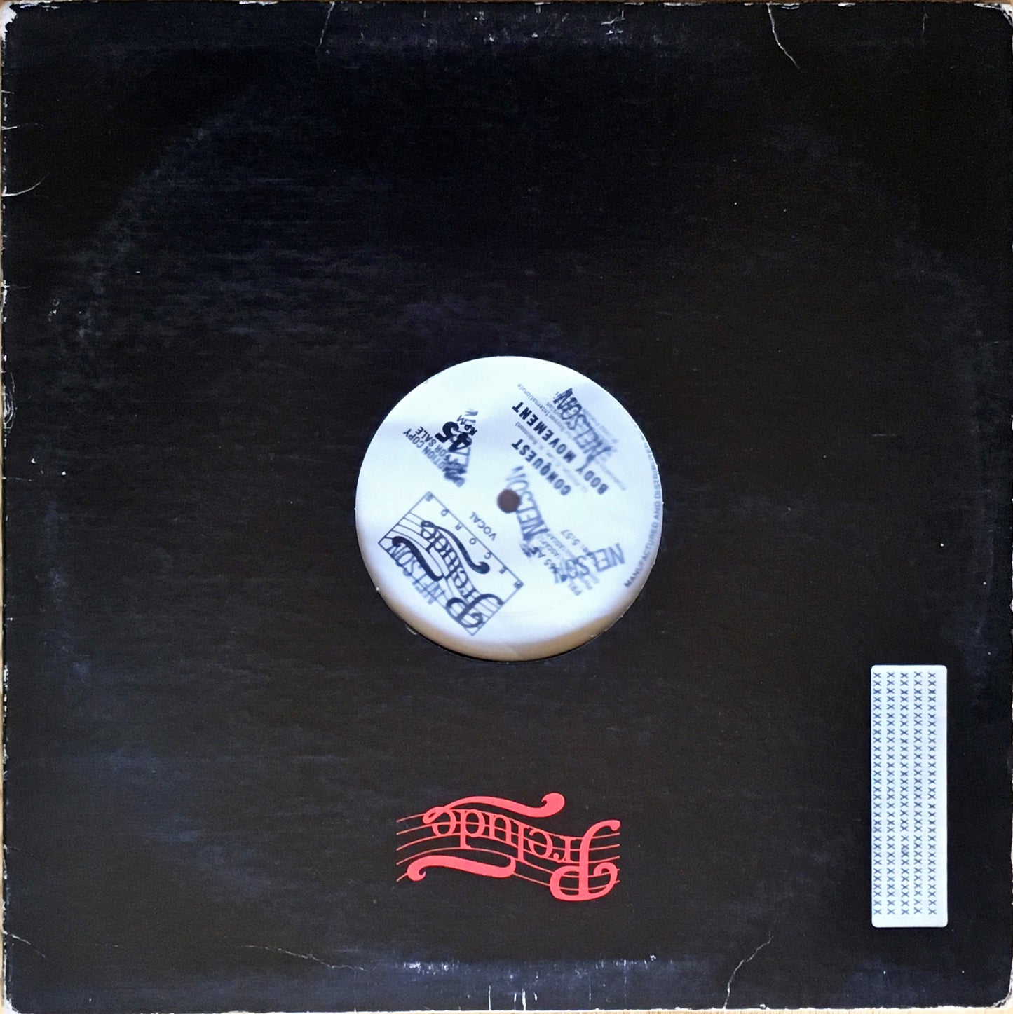 Conquest – Body Movement 12inch single sleeve image vocal