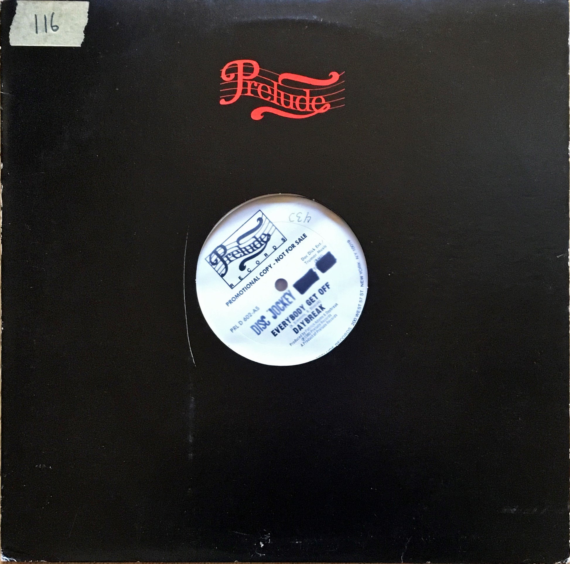 Daybreak – Everybody Get Off 12inch single sleeve image b