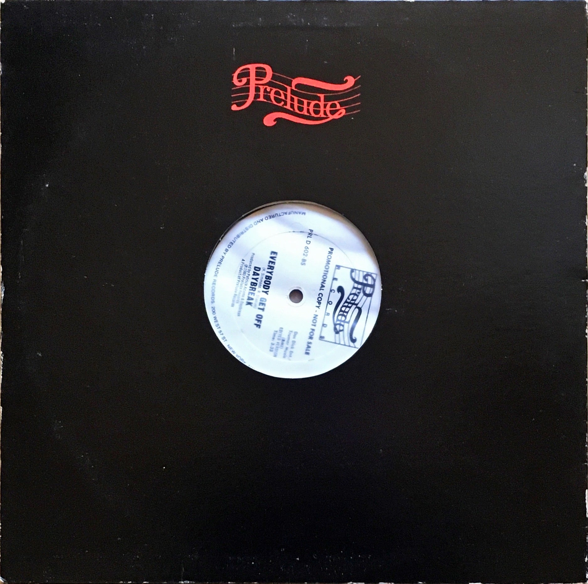 Daybreak – Everybody Get Off 12inch single sleeve image a