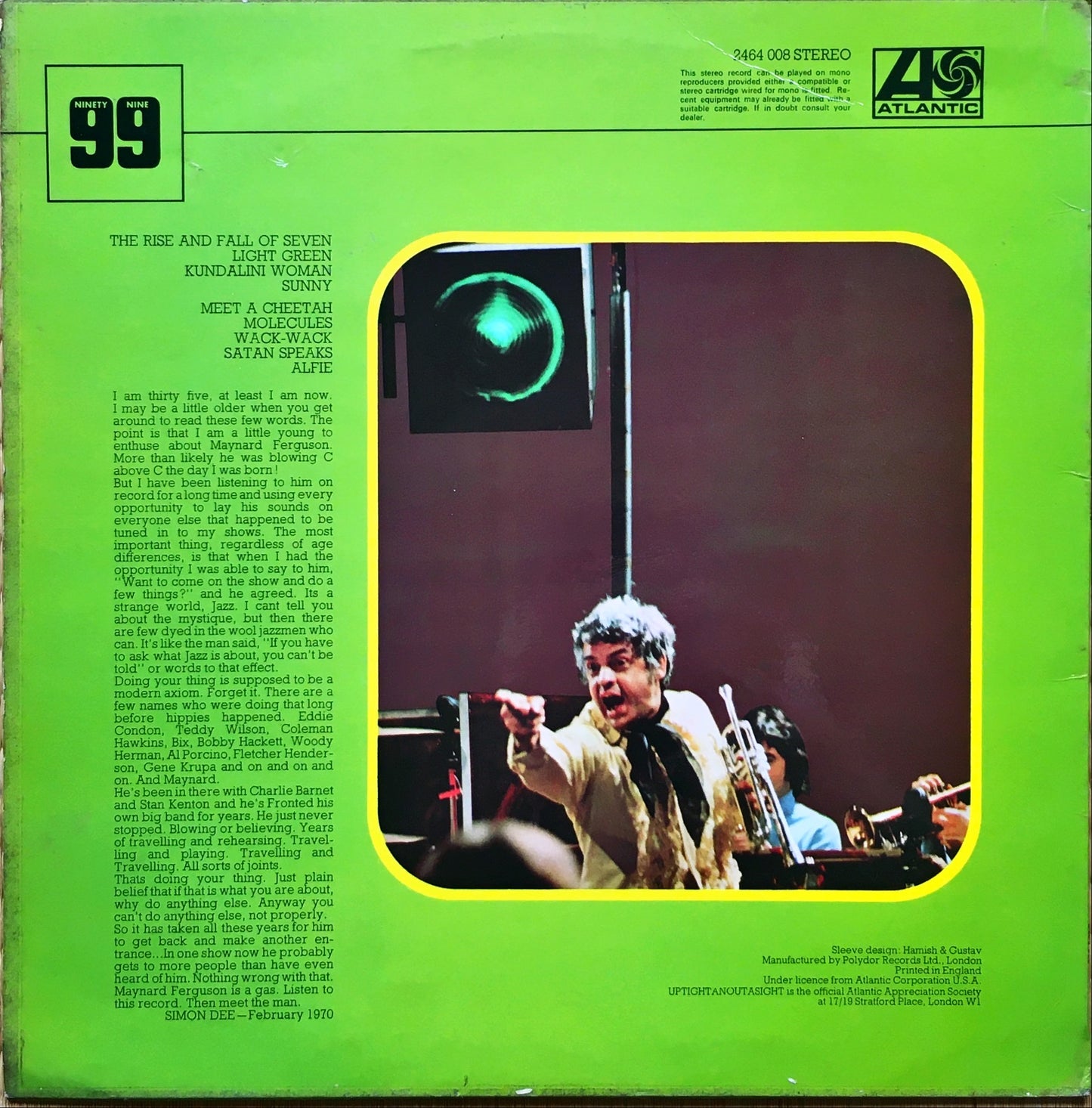 Maynard Ferguson – Freaky LP sleeve image back