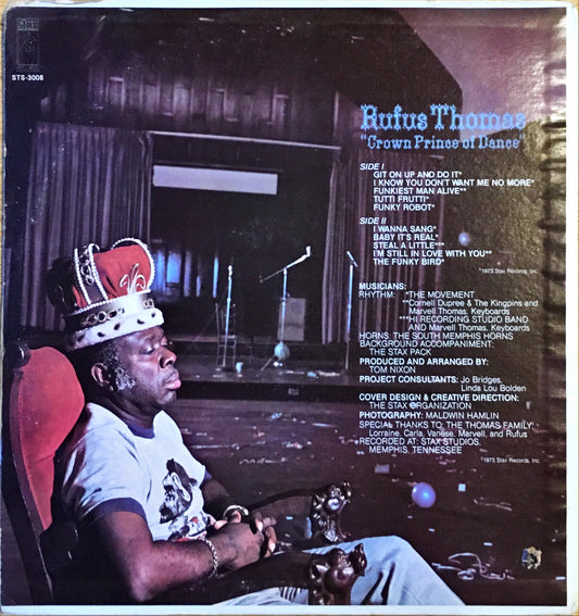 Rufus Thomas – Crown Prince Of Dance LP sleeve image back