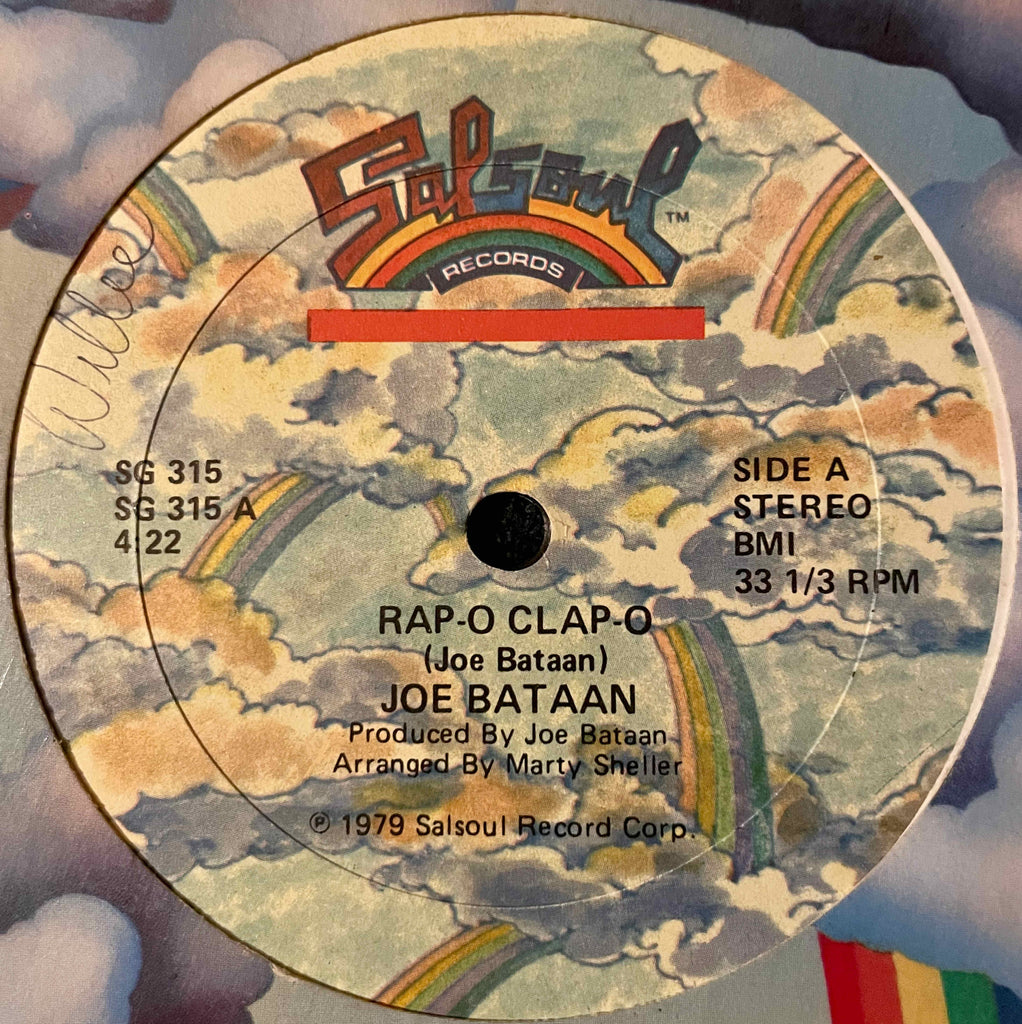 Joe Bataan ‎– Rap-O Clap-O 12inch single image front