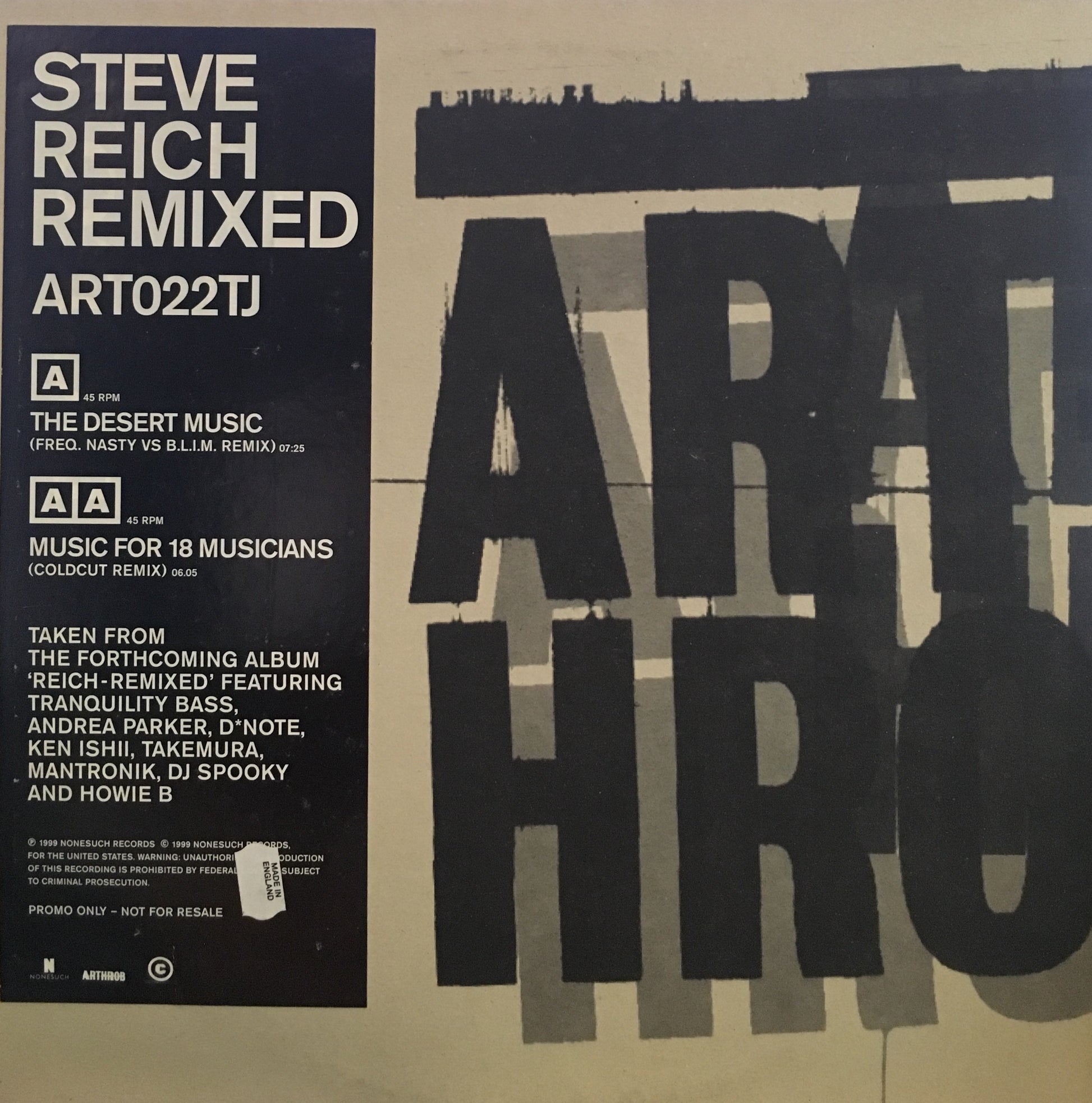 Steve Reich – Reich Remixed - monads records