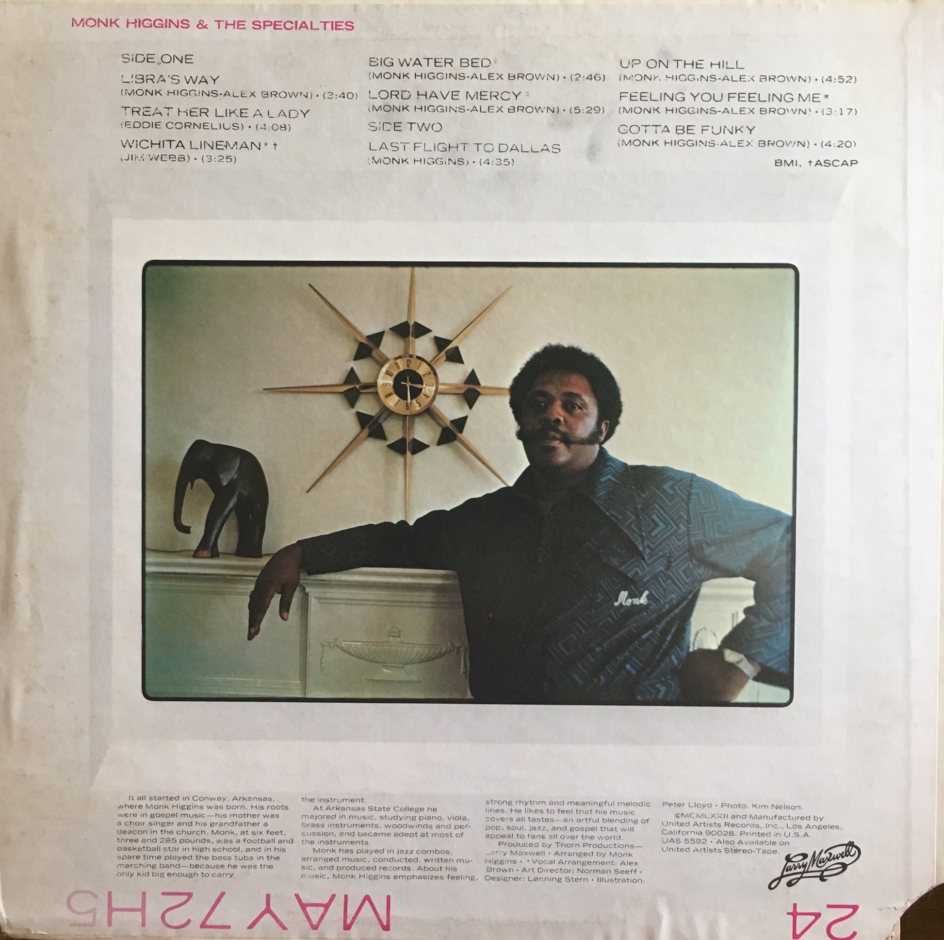 Monk Higgins & The Specialties – Heavyweight - monads records