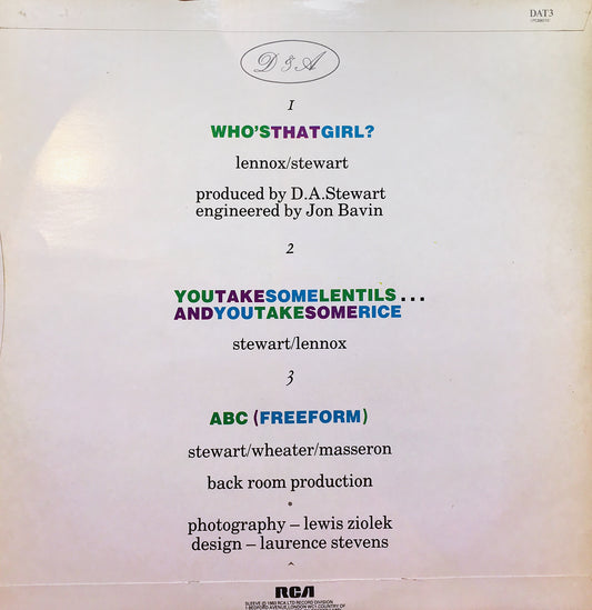 Eurythmics – Who's That Girl? - monads records