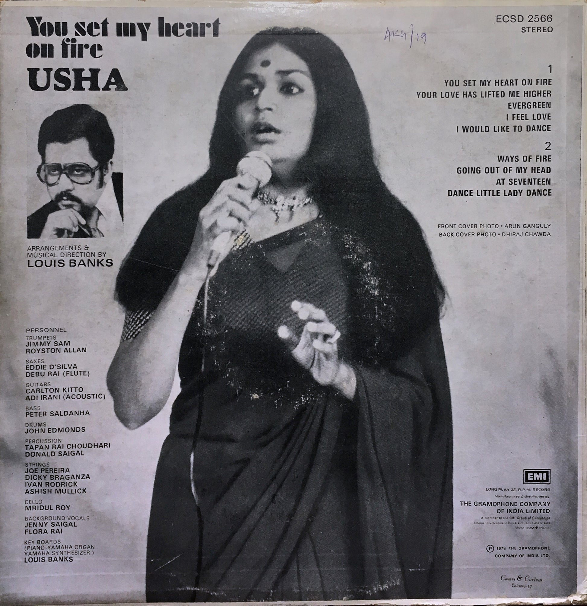 Usha – You Set My Heart On Fire - monads records