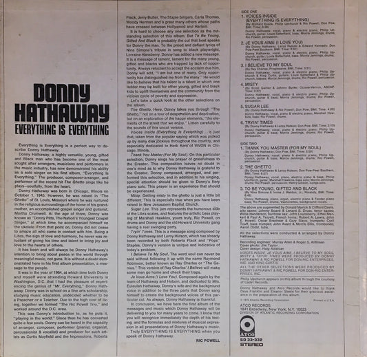 Donny Hathaway – Everything Is Everything - monads records