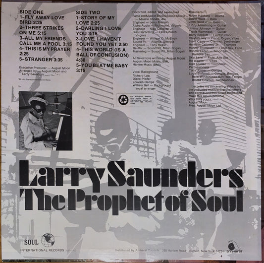 Larry Saunders The Prophet Of Soul – Stranger - monads records