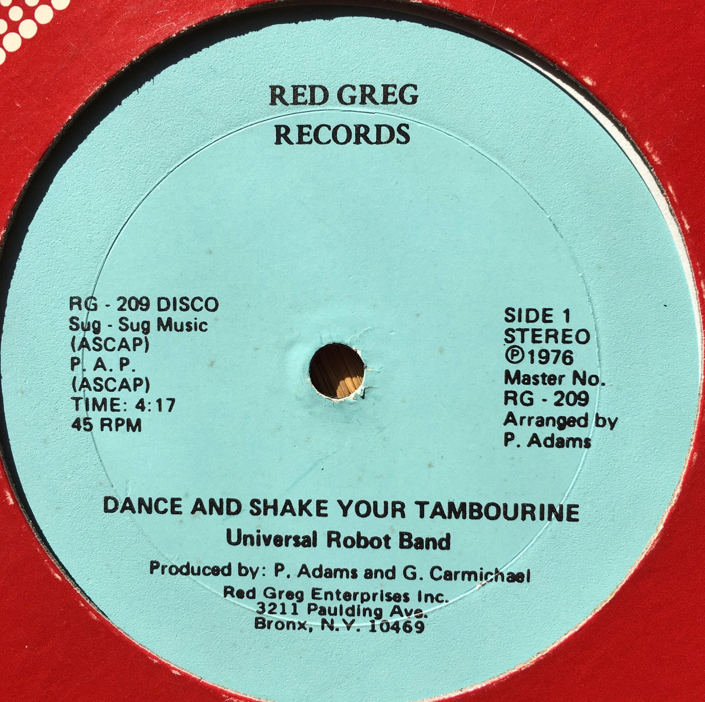 Universal Robot Band – Dance And Shake Your Tambourine - monads records