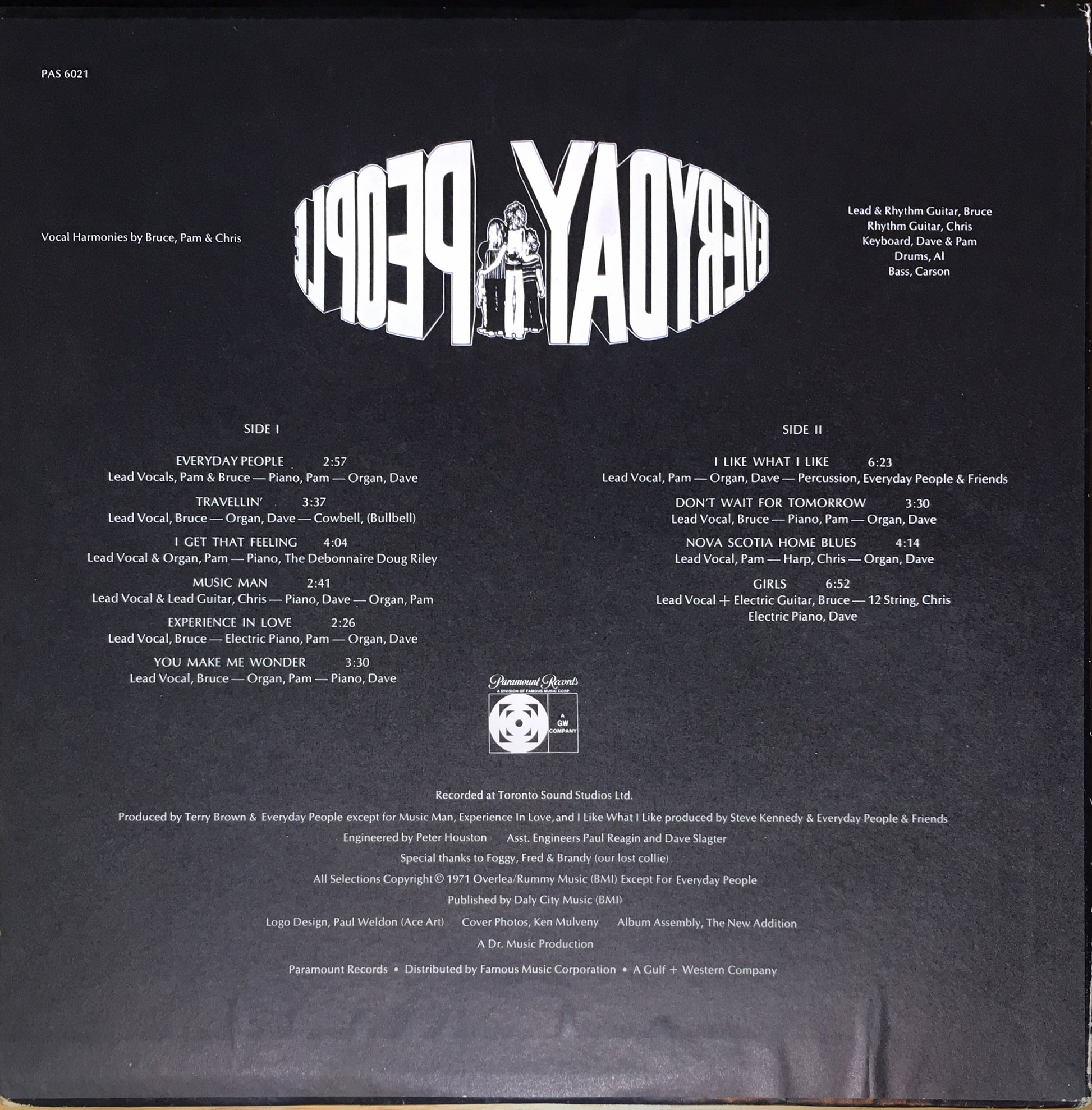 Everyday People – Everyday People - monads records