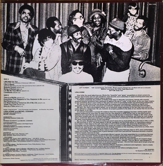 Lena Horne & Michel Legrand – Lena & Michel - monads records