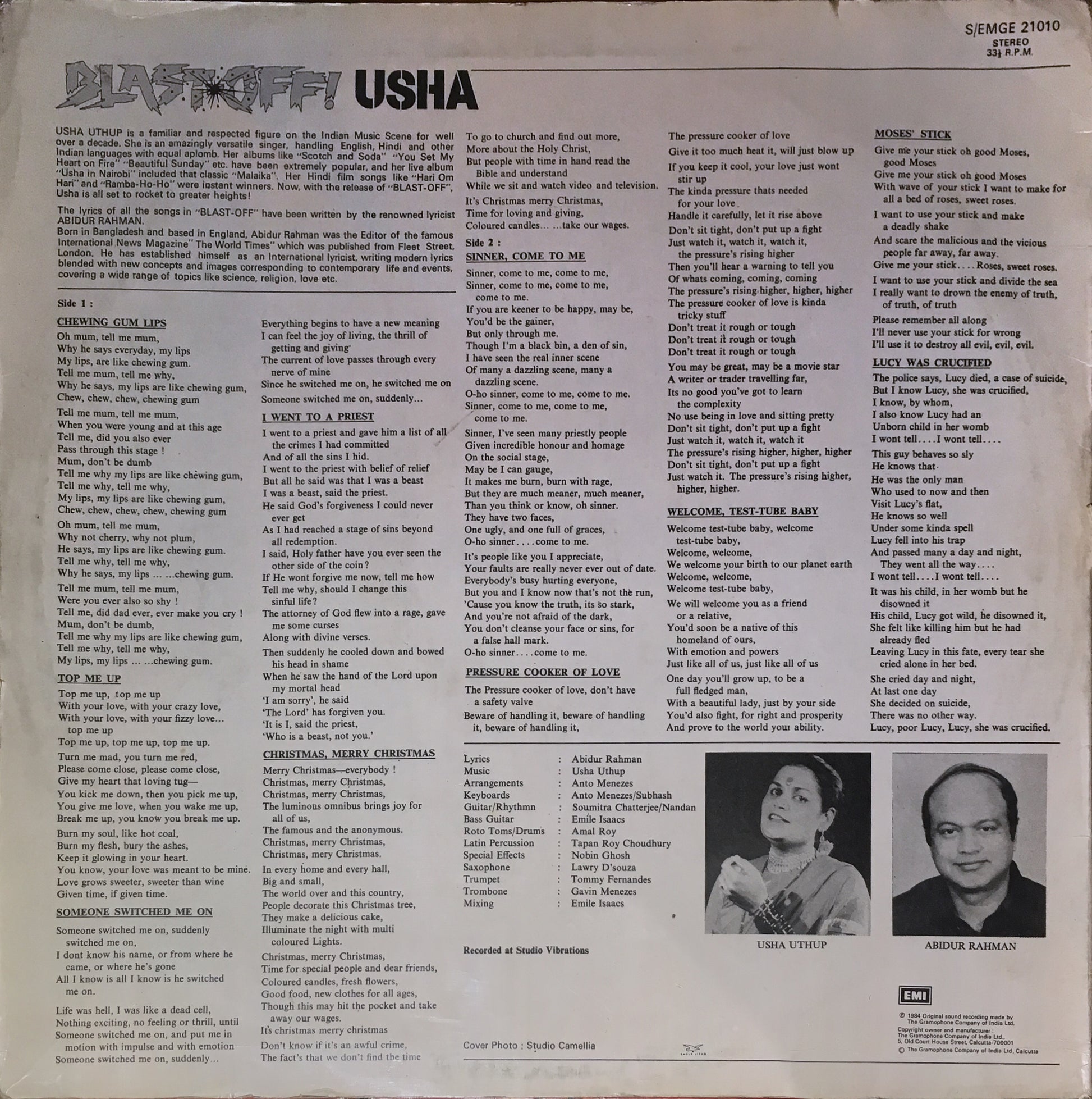 Usha – Blast-Off! - monads records