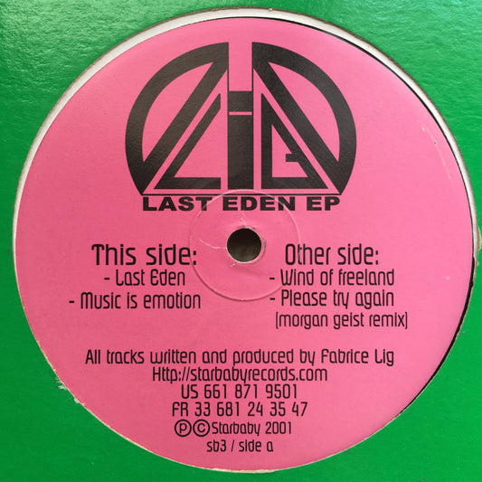Fabrice Lig – Last Eden EP - monads records
