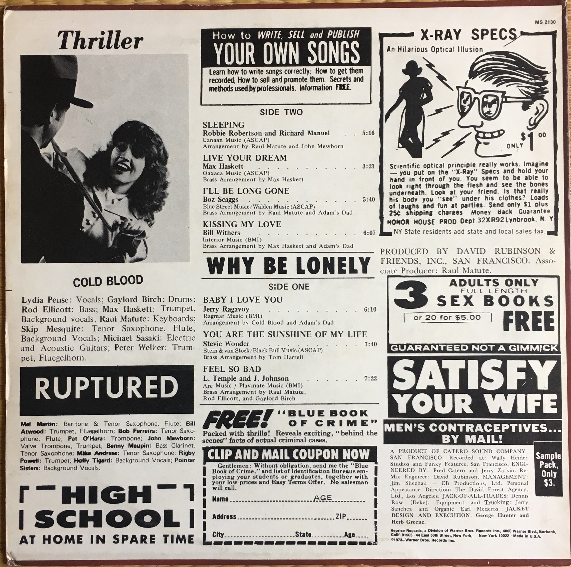Cold Blood – Thriller! - monads records