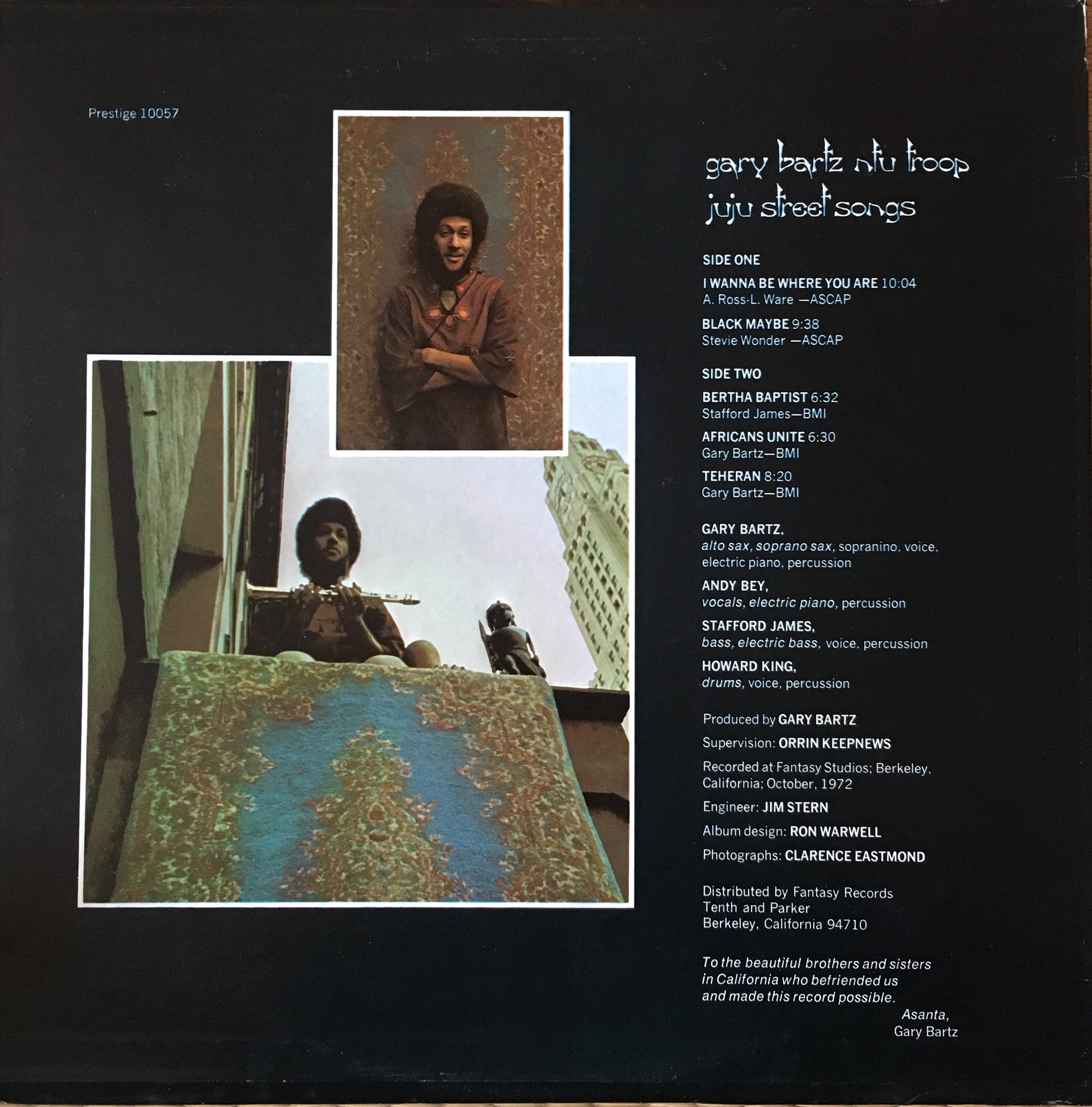 Gary Bartz NTU Troop – Juju Street Songs - monads records