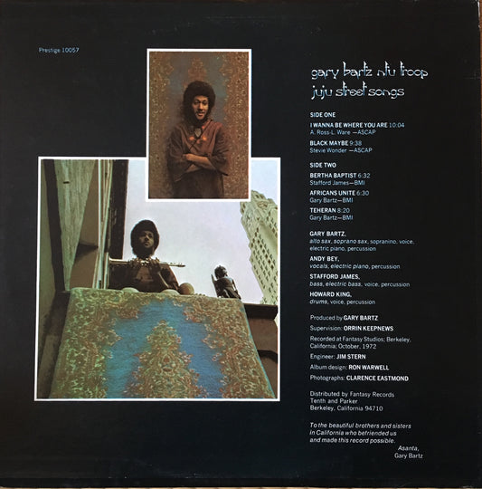 Gary Bartz NTU Troop – Juju Street Songs - monads records