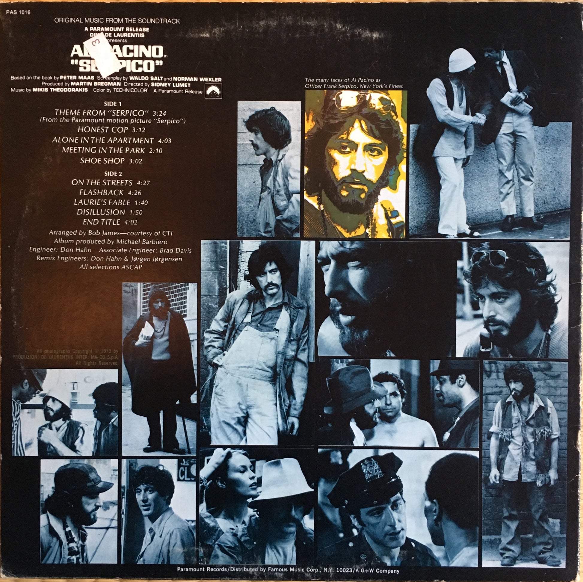 Mikis Theodorakis – Serpico (Original Music From The Soundtrack) - monads records