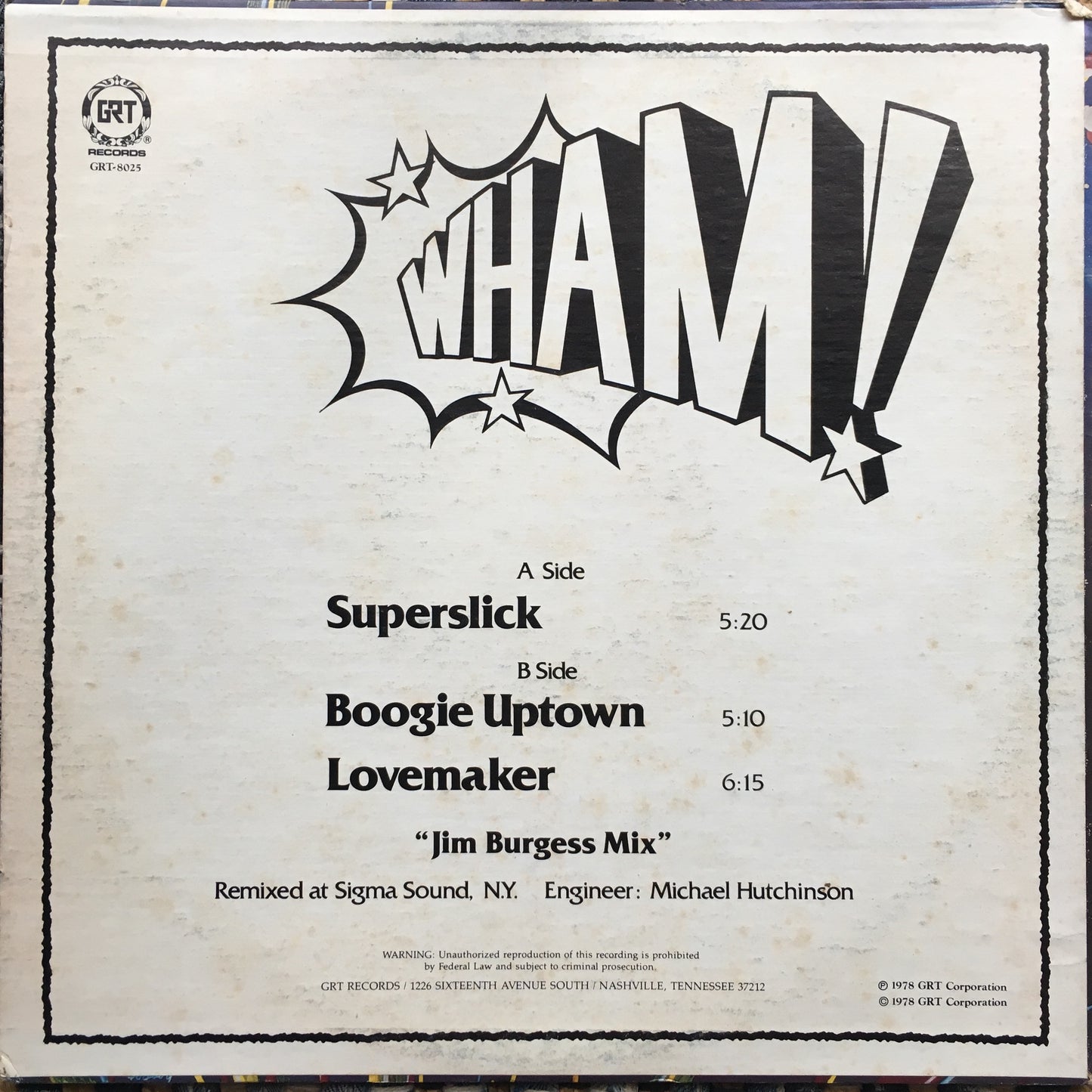 Wham – Superslick - monads records