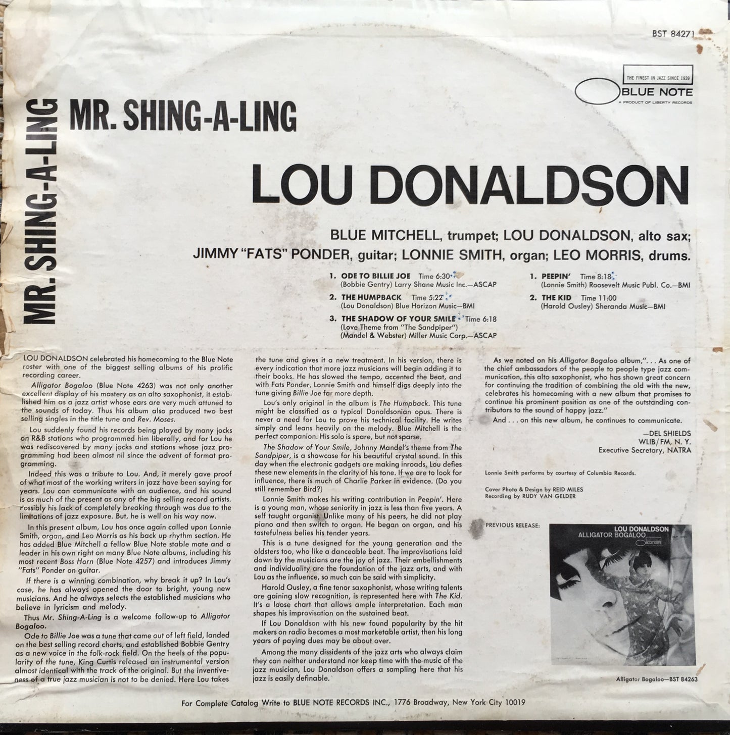 Lou Donaldson – Mr. Shing-A-Ling - monads records
