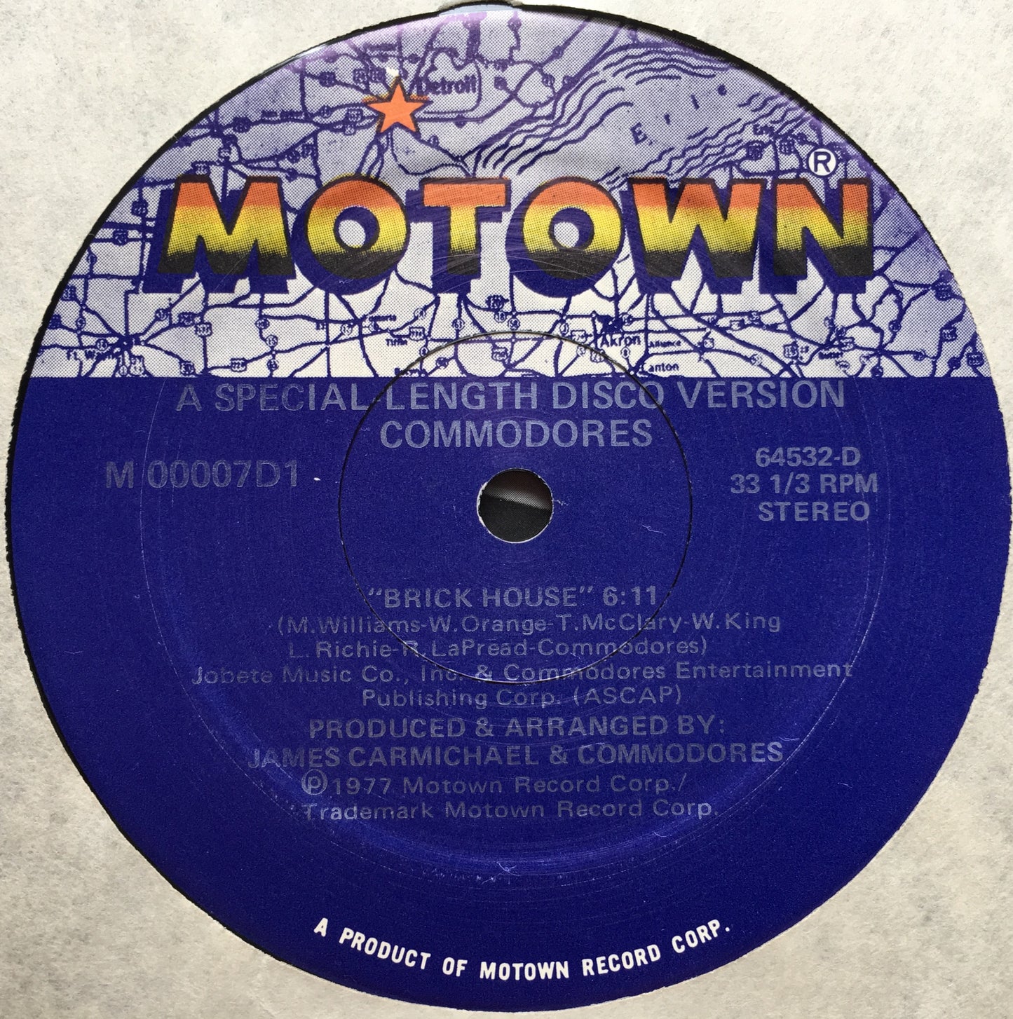 Commodores – Brick House - monads records