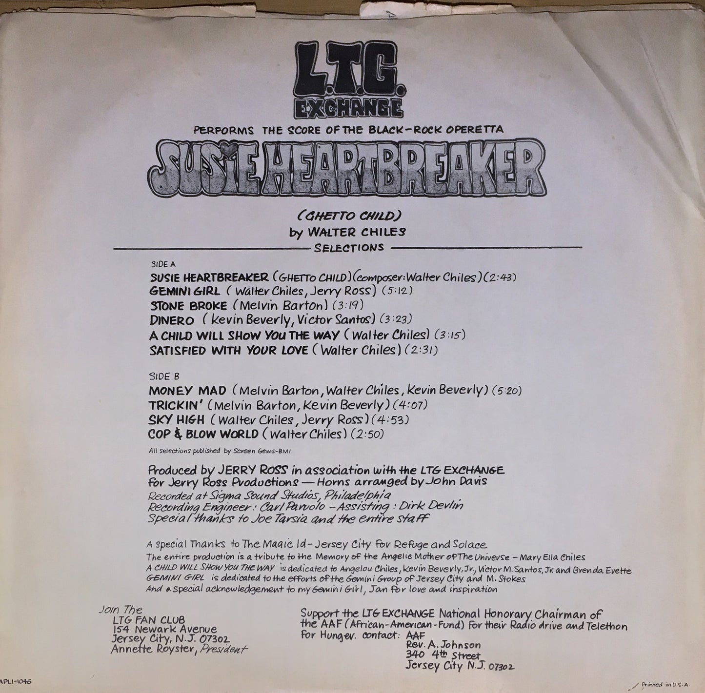 LTG Exchange – Susie Heartbreaker - monads records