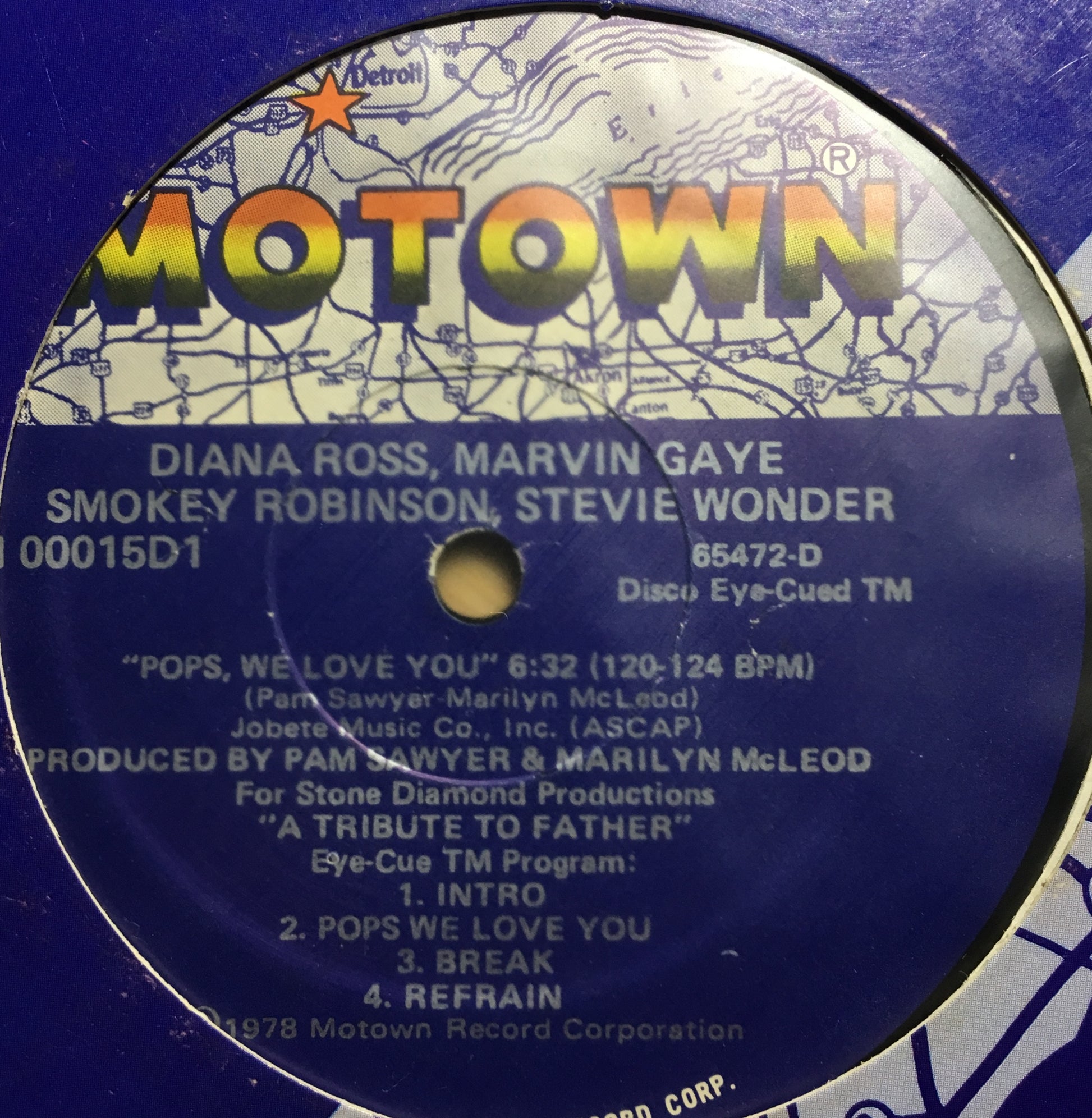 Diana Ross, Marvin Gaye, Smokey Robinson, Stevie Wonder – Pops, We Love You - monads records