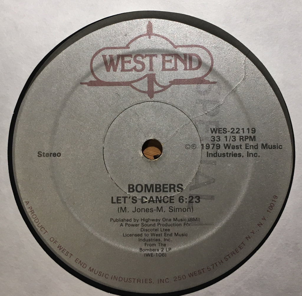 Bombers ‎– Let's Dance / Shake - monads records
