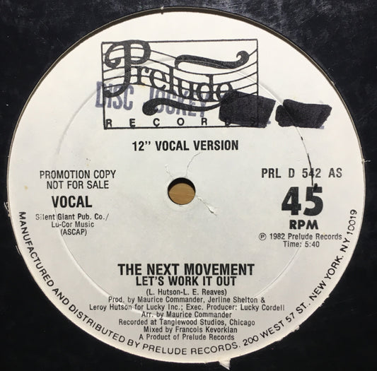 The Next Movement – Let's Work It Out - monads records