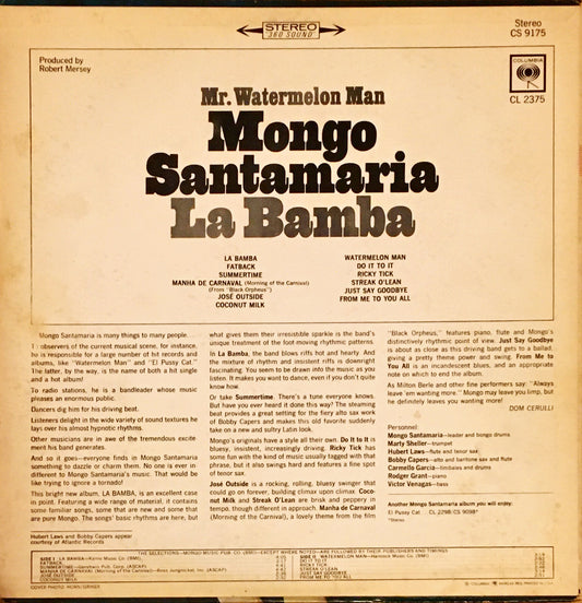 Mr. Watermelon Man Mongo Santamaria – La Bamba - monads records