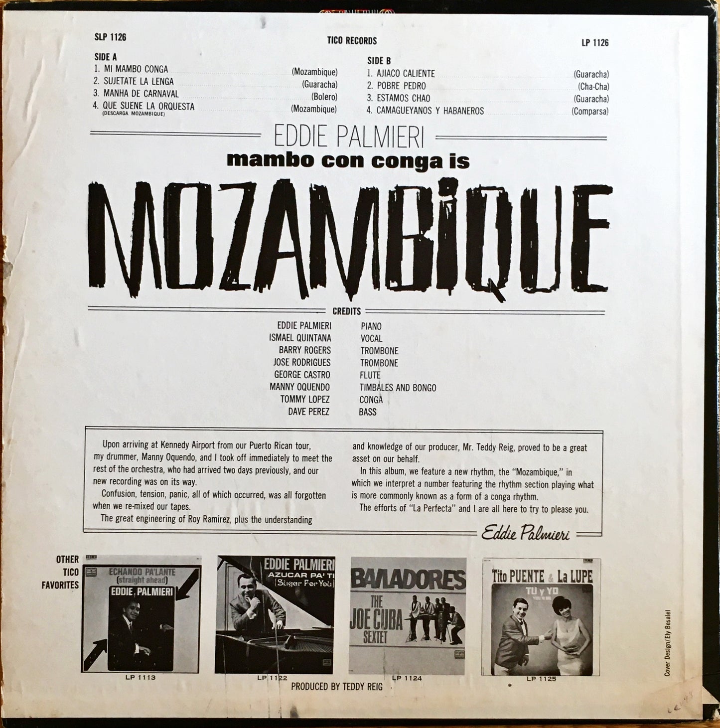 Eddie Palmieri – Mambo Con Conga Is Mozambique - monads records