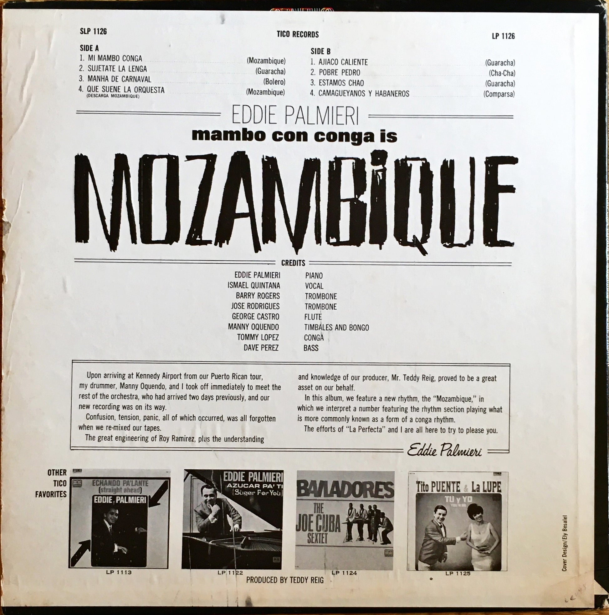 Eddie Palmieri – Mambo Con Conga Is Mozambique - monads records