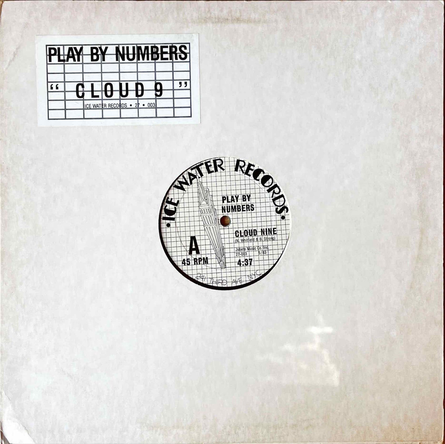 Play By Numbers – Cloud Nine Sleeve image A side