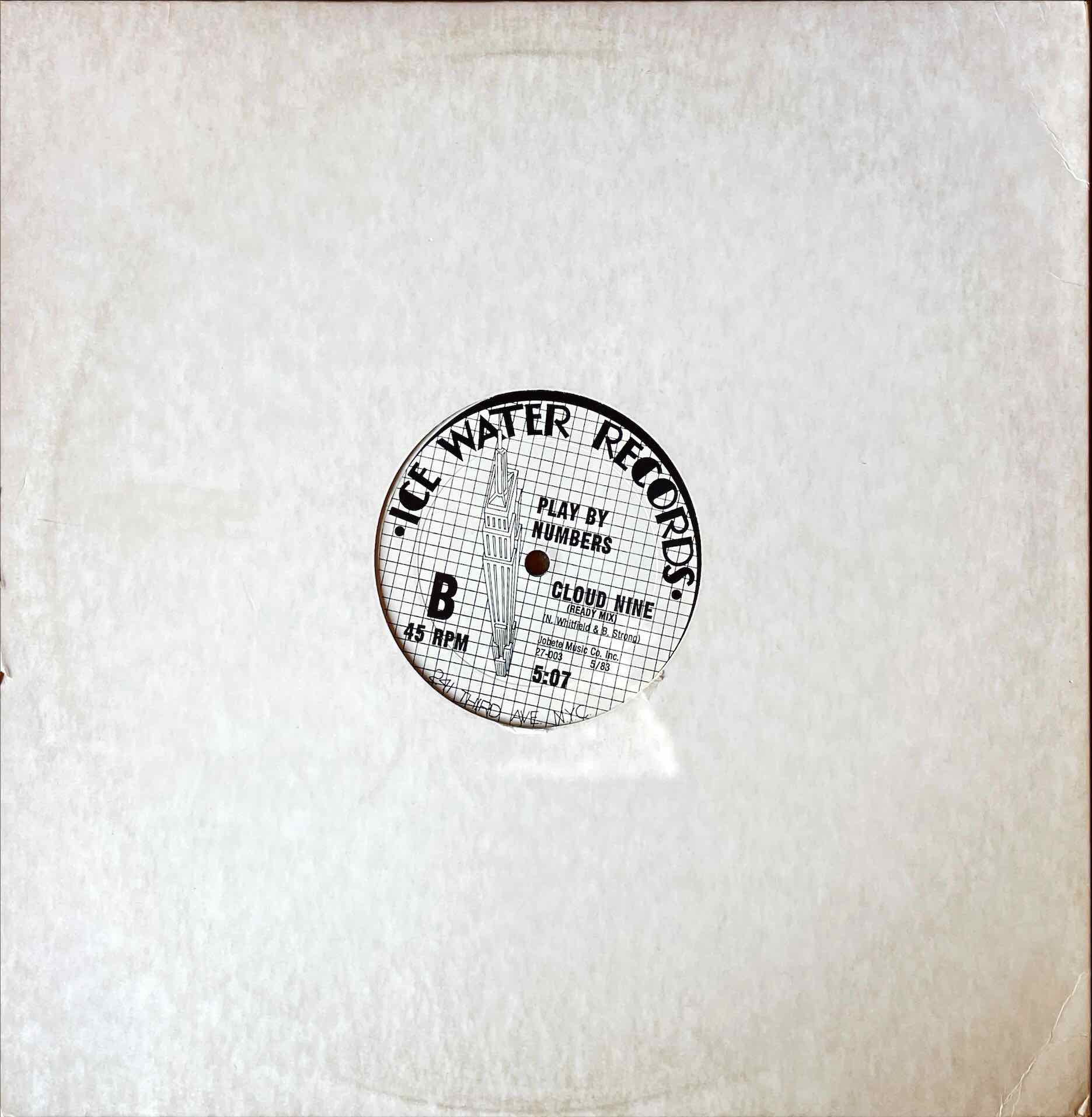 Play By Numbers – Cloud Nine Sleeve image B side