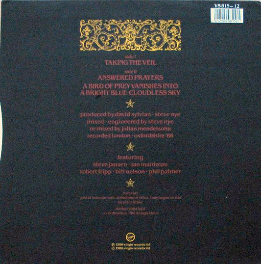 David Sylvian – A Little Girl Dreams Of Taking The Veil - monads records